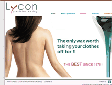 Tablet Screenshot of lyconindia.com